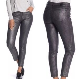 Laundry by Shelli Segal Metallic coated pants size 6